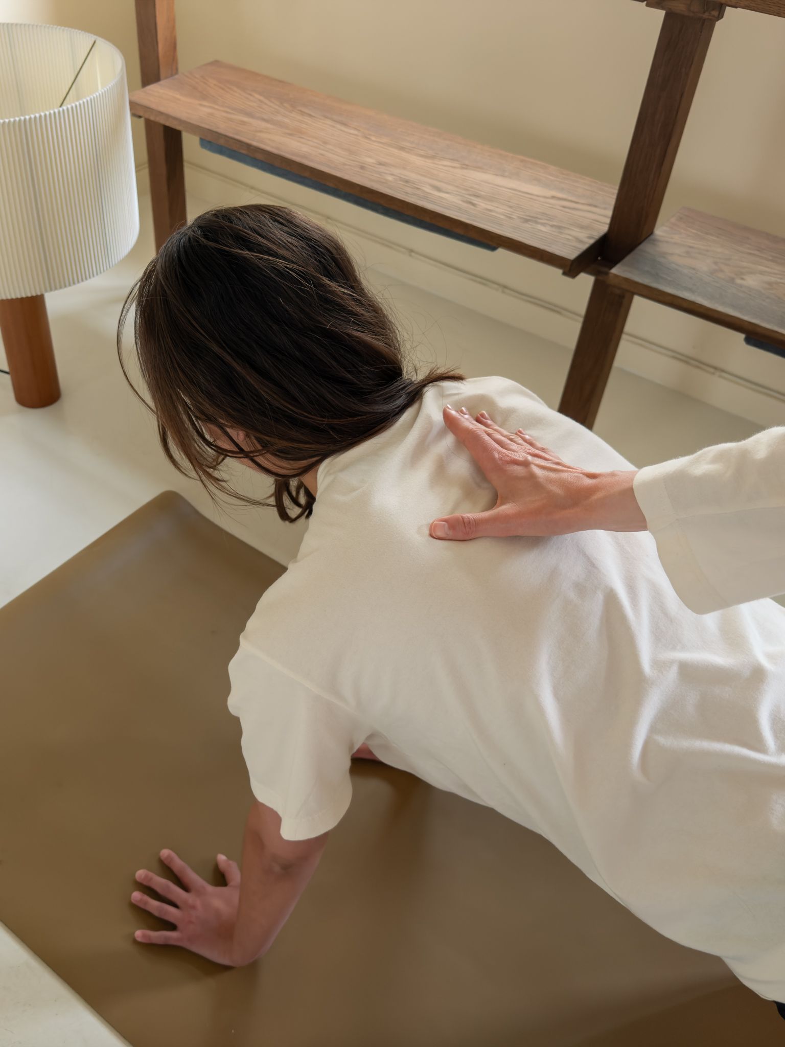 Online live Pilates class practice